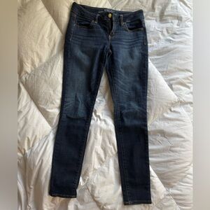 American Eagle Outfitters Super Stretch Dark Blue Skinny Jeans Jeggings